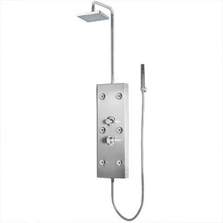 Ariel Bath Stainless Steel 72 Thermostatic Shower Panel