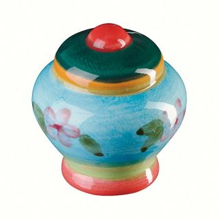 Siro Designs Botanico Red Ctr/Green/Orange/Blue Round Cabinet Knob