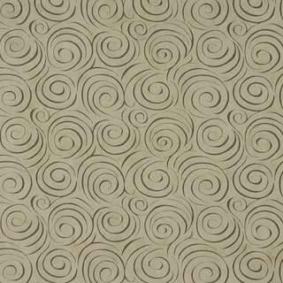 D827 Beige Abstract Swirl Microfiber Upholstery Fabric (By The Yard