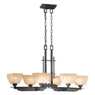 Vaxcel Descartes 6 Light Pendant   20W in. Architectural Bronze