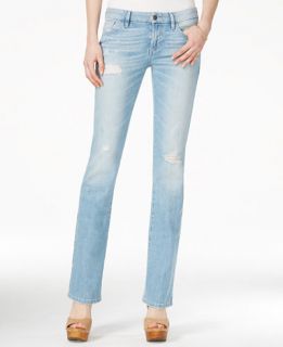 GUESS Ripped Valencia Wash Mini Bootcut Jeans   Jeans   Women