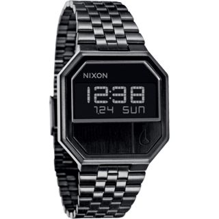 Nixon Mens Re Run A158 All Black Watch