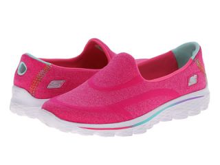 SKECHERS KIDS Go Walk 2 81052L (Little Kid/Big Kid) Neon Pink