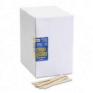 Chenille Kraft 377401 Natural Wood Economy Grade Craft Sticks 4 1/2 x 3/8 1000 per Box