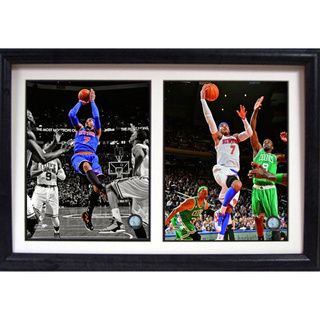 New York Knicks Carmelo Anthony 12 x 18 inches Double Framed Photo