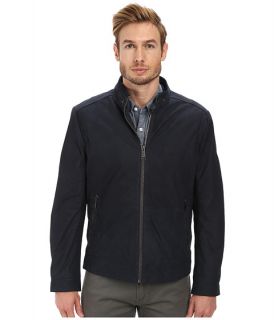 Marc New York by Andrew Marc Nelson   Nubuck Zip Front Racer Jacket Midnight
