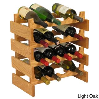 16 bottle Stackable Wood Dakota Wine Rack