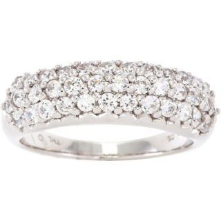 1.55 Carat T.G.W. White Cubic Zirconia Band in Sterling Silver