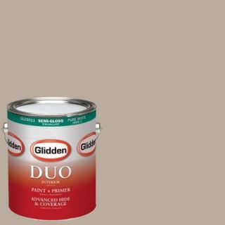 Glidden DUO 1 gal. #HDGWN25U Castle Rock Semi Gloss Latex Interior Paint with Primer HDGWN25U 01S