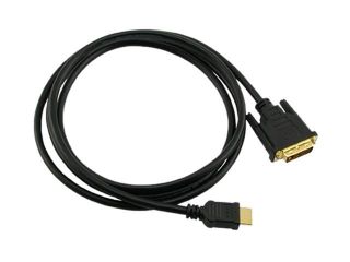 Insten 675418 6 ft. Black HDMI to DVI Cable M M