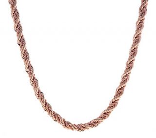 Bronze 20 Twisted Double Rope Chain Necklace by Bronzo Italia —