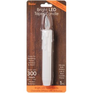 Led Taper Candle 7in 1/PkgWhite Discounts