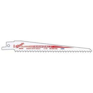 Milwaukee Thin Kerf Wood Cutting Sawzall Blades — 5-Pk., 9in. Length, 5 TPI, Model# 48-00-5036  Reciprocating Saw Blades
