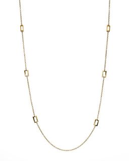 Ippolita Gold Rectangle Station Necklace, 40L