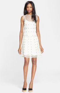RED Valentino Grommet Detail A Line Dress