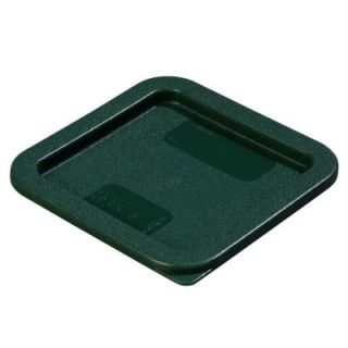 Carlisle Fits all 2 and 4 qt. Polyethylene Containers in Green, Lid to Fit StorPlus Square Food Storage Containers (Case of 6) 1074008