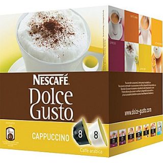 Nescafe Dolce Gusto Coffee Capsules, Cappuccino, 2.13 oz., 16/Box