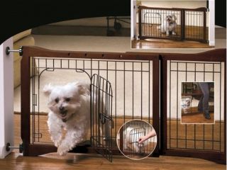 BestChoiceProducts SKY1174 Adjustable Pet Fence Free Standing Indoor Dog Gate