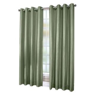 Chloe Sage Lined Faux Silk Grommet Curtain Panel, 84 in. Length CHL5484SA