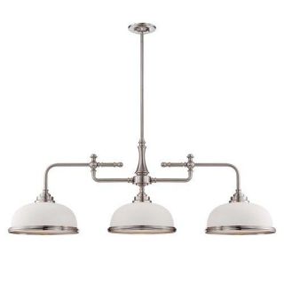 Savoy House 1 1730 3 Sutton Place Three Light Island Fixture with White Opal Etc