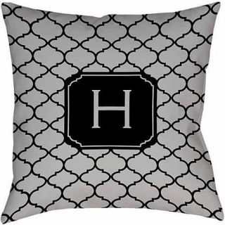 Thumbprintz Moroccan Monogram Grey Decorative Pillows