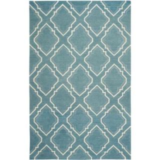 Safavieh Dhurries Blue/Ivory 8 ft. x 10 ft. Area Rug DHU112A 8