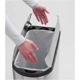 simplehuman Butterfly Step Trash Can, Stainless Steel