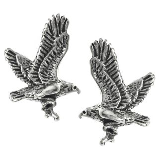 Journee Collection Sterling Silver Eagle Stud Earrings  