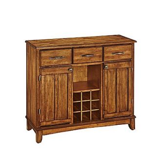 Home Styles 36.2 Asian Hardwood Cottage Oak Server