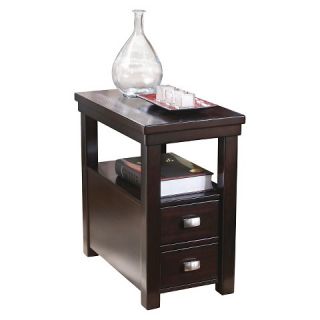 Hatsuko Chair Side End Table   Dark Brown   Signature Design by Ashley
