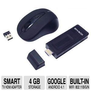 Craig Smart TV HDMI Adapter   Google Android 4.1, 4GB Built in Flash Memory, 1GB DDR III Ram, Built in WiFi 802.11b/g/n, HDMI, Micro USB Port, MicroSD Card Slot   ACCG601