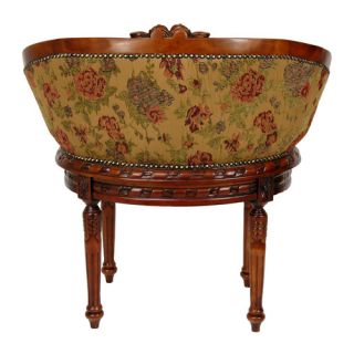 Oriental Furniture Queen Mary Parlor Wing Chair