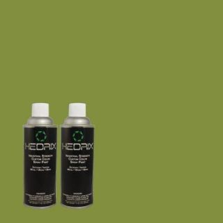 Hedrix 11 oz. Match of MQ4 44 Green Dynasty Low Lustre Custom Spray Paint (8 Pack) LL08 MQ4 44