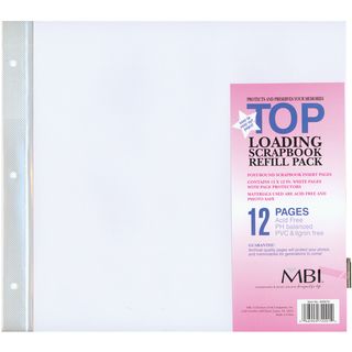 Page Protectors TopLoading 12inX12in 10/Pkg(1) 12inX12in Pocket