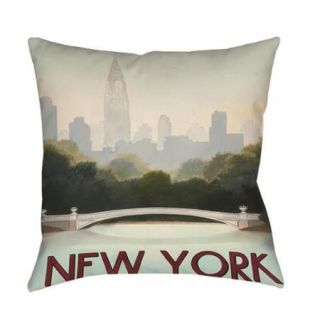 Thumbprintz City Skyline New York Floor Pillow 18 x 18