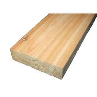 2 in. x 6 in. x 10 ft. Premium S4S Cedar Lumber 338538