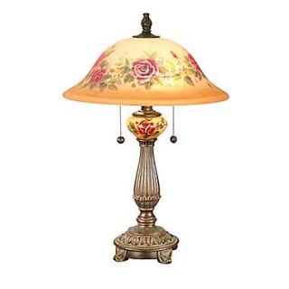 Dale Tiffany Brazilian Rose 23.5 H Table Lamp with Bowl Shade