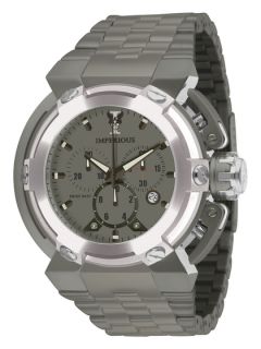 Mens Stainless Steel & Gunmetal Watch by Imperious