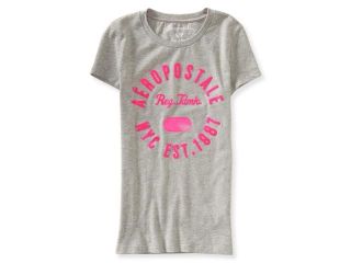 Aeropostale Womens Fuzzy Aero Graphic T Shirt 677 S