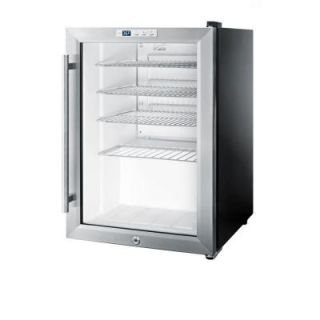 Summit Appliance 2.5 cu. ft. Glass Door Mini Refrigerator in Black SCR312L