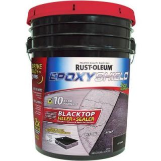 Rust Oleum EpoxyShield 3.5 Gal. Blacktop Filler and Sealer 262245