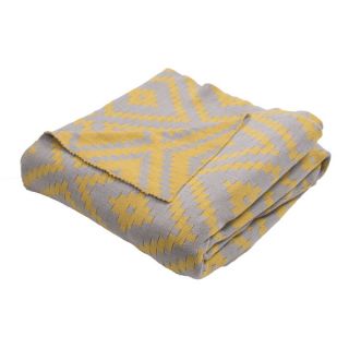 Handmade Cotton Yellow (50x60) Throw   17215777  