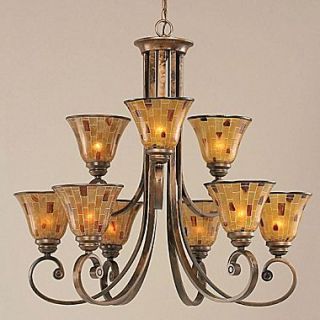 Toltec Lighting Curl 9 Light Chandelier