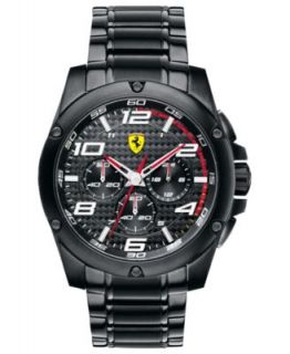 Scuderia Ferrari Watch, Mens Chronograph Paddock Black Ion Plated