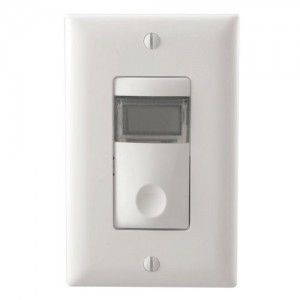 WattStopper TS 400 W Timer Switch, 120 277V 24/7 Decora Style Digital Light Timer   White