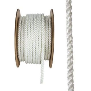 Everbilt 3/4 in. x 150 ft. White Twisted Nylon and Polyester Rope 14000
