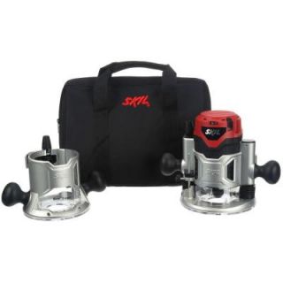 Skil 10 Amp 2 1/4 HP Corded Combo Base Router Set 1830