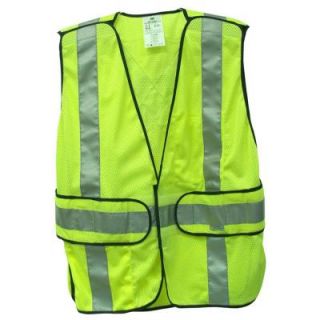 3M High Visibility Yellow Polyester Reflective Class 2 Construction Reflective Safety Vest 94617 80030