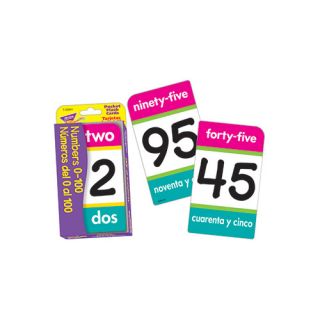 Numbers 0 100 Bilingual Flash Cards by Trend Enterprises
