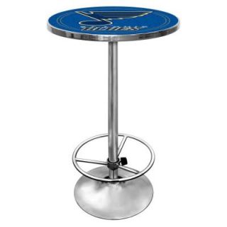 Trademark NHL St. Louis Blues 27 in. Chrome Pub Table NHL2000 SLB